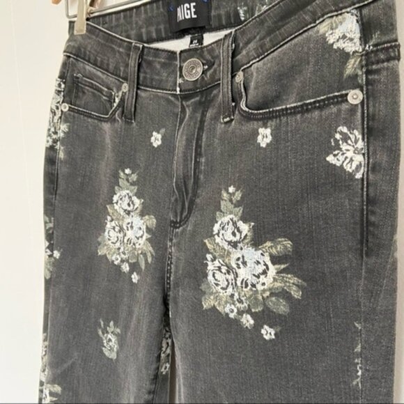 PAIGE Hoxton Straight floral-print high-rise‎ jeans - Picture 8 of 14